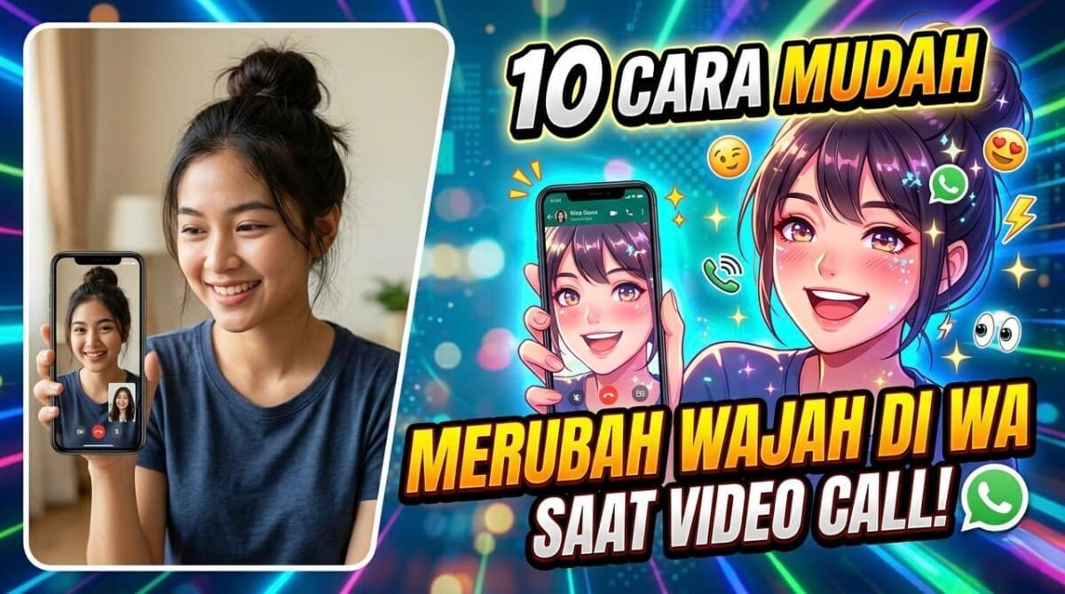 10 Cara Merubah Wajah di WA Saat Video Call